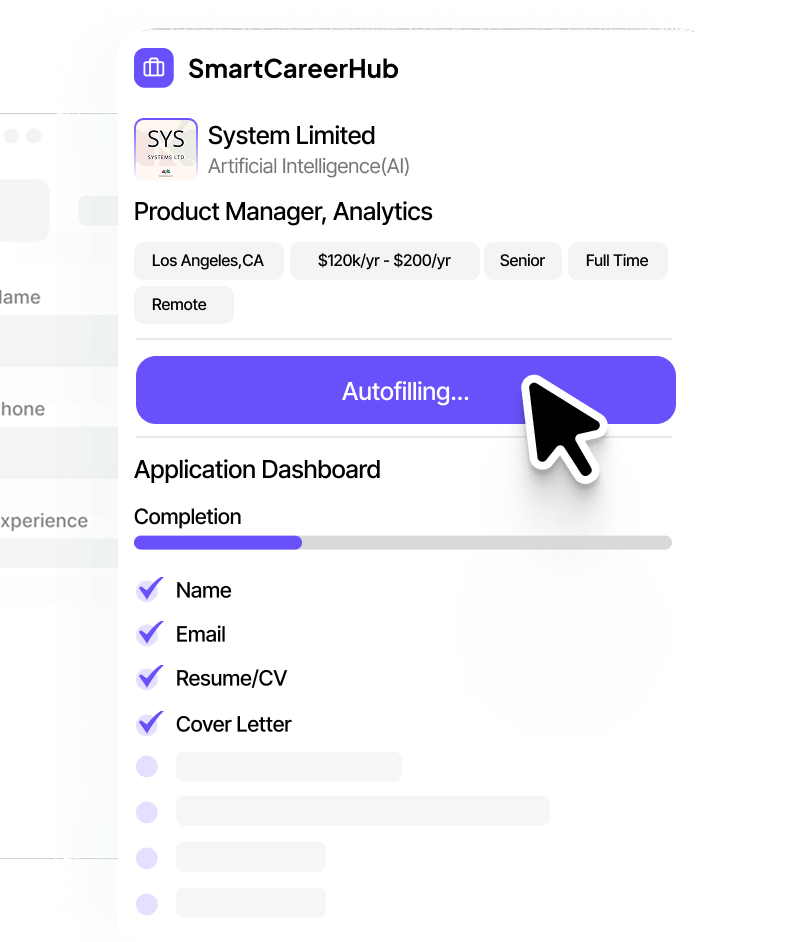 One-Click Application Autofill