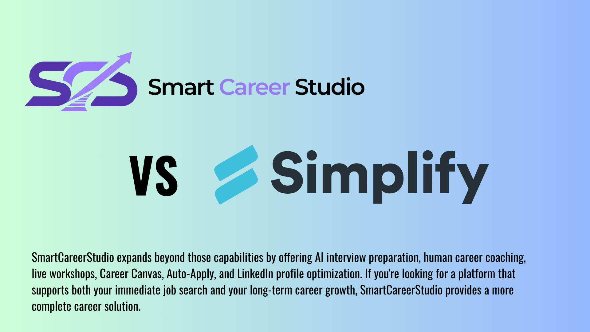 SmartCareerStudio vs. Simplify